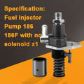 Fuel Injector Pump 186 186F 188F for Yanmar L100 10HP Generator Engine